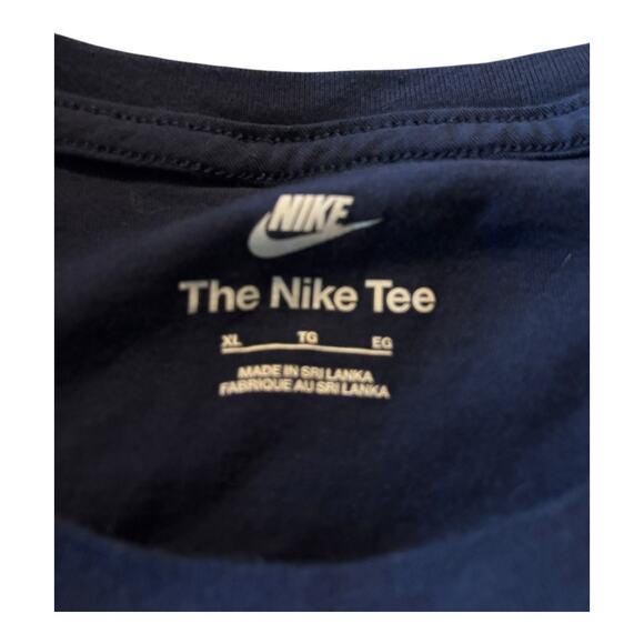 Nike Men's T-Shirt Blue Swoosh Size XL - Picture 3 of 3